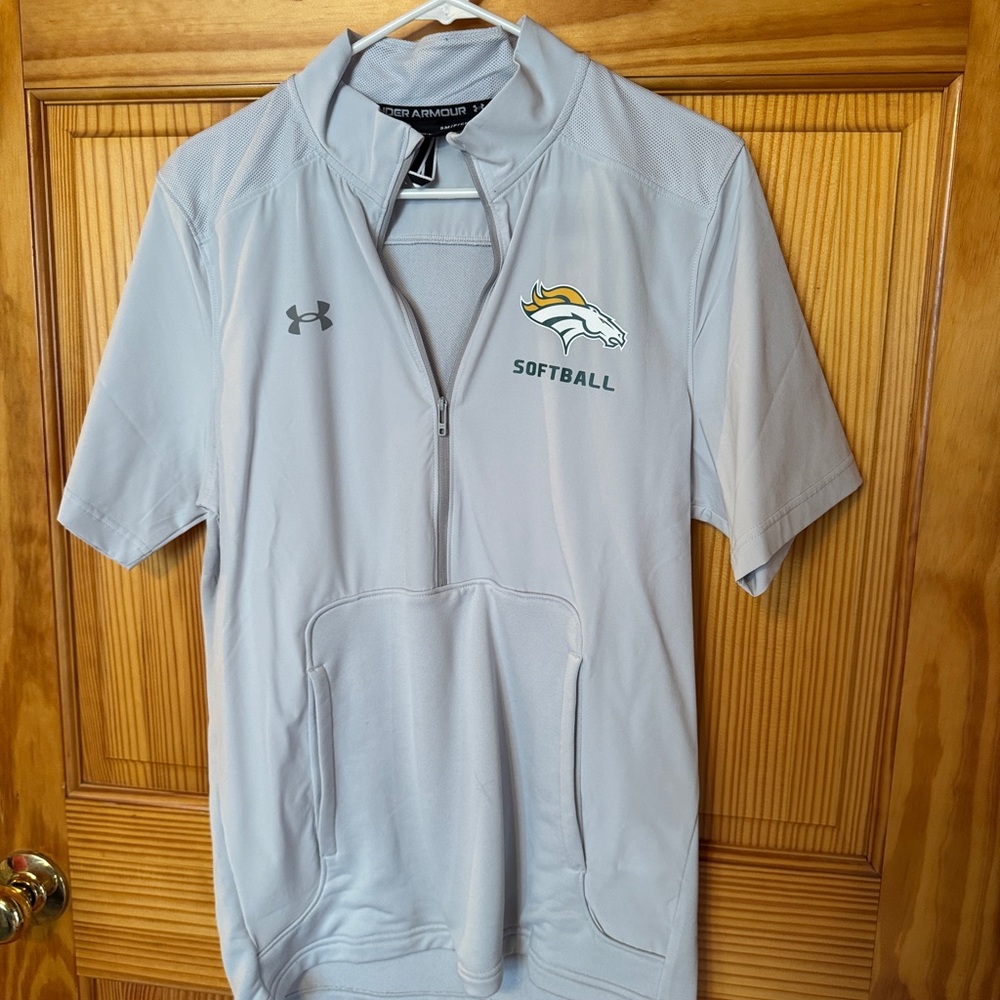 Under Armour Gray Softball Windbreaker